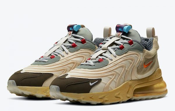 Alternative view of NIKE AIR MAX 270 REACT TRAVIS SCOTT CACTUS