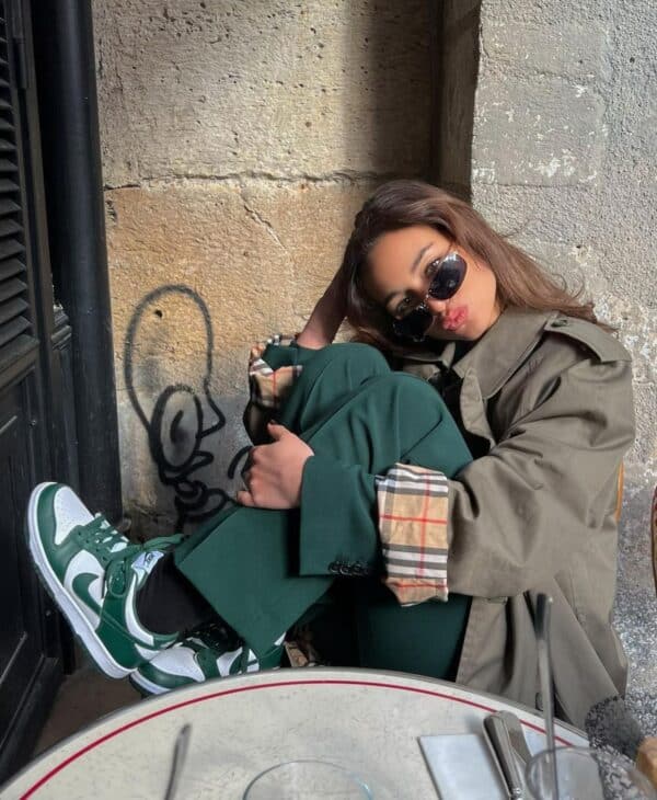 Alternative view of Nike dunk low spartan green