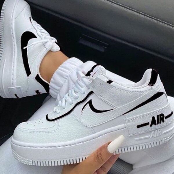 Alternative view of Nike Air force Shadow White & Black