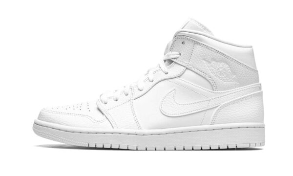 NIKE AIR JORDAN 1 MID TRIPLE WHITE