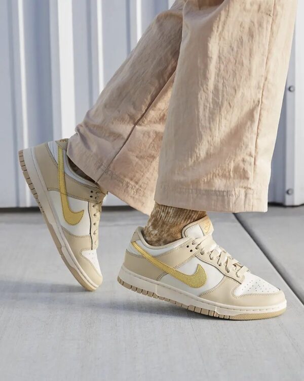 Alternative view of Nike SB Dunk Low Phantom Metallic Gold