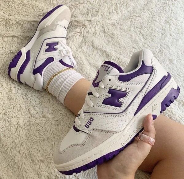 Alternative view of New Balance 550 ‘White Purple’