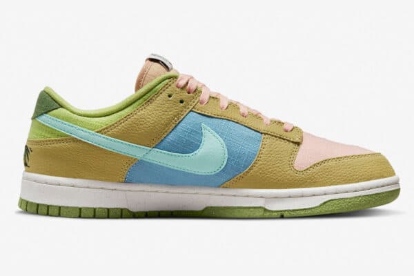 Alternative view of Nike Dunk Low ‘Sun Club – Arctic Orange Sanded Gold’
