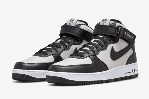 Alternative view of Stussy x Nike Air Force 1 Mid ‘Black White’