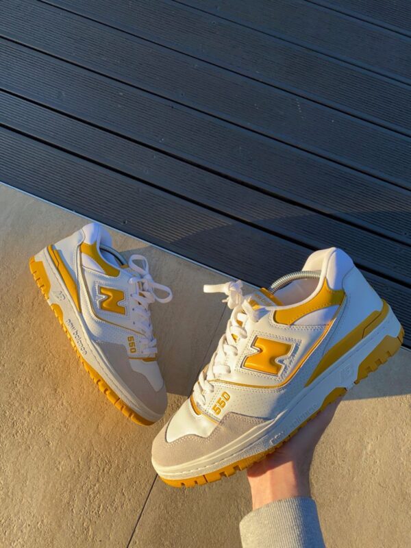 Alternative view of New Balance 550 Sea Salt Varsity Gold