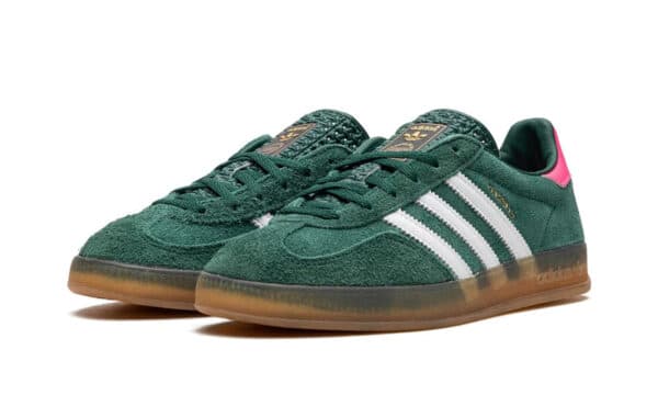 Alternative view of ADIDAS GAZELLE INDOOR COLLEGIATE GREEN LUCID PINK (W)