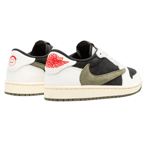 Alternative view of Air Jordan 1 Low X Travis Scott Olive