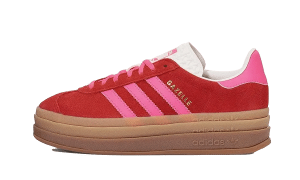 Adidas Gazelle Bold Collegiate Red Lucid Pink