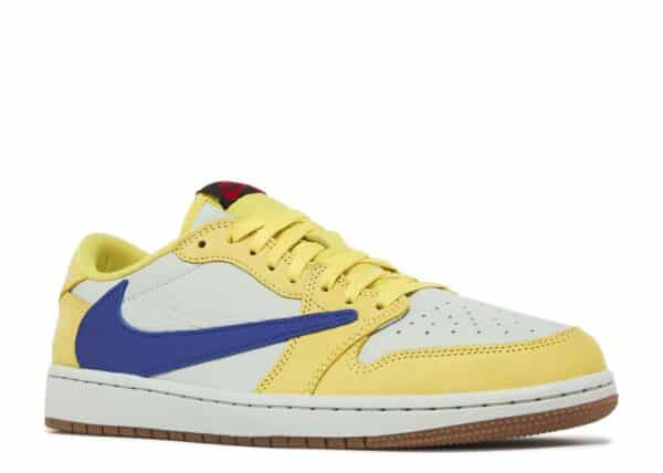 Alternative view of Travis Scott X Air Jordan 1 Retro Low OG 'Canary'