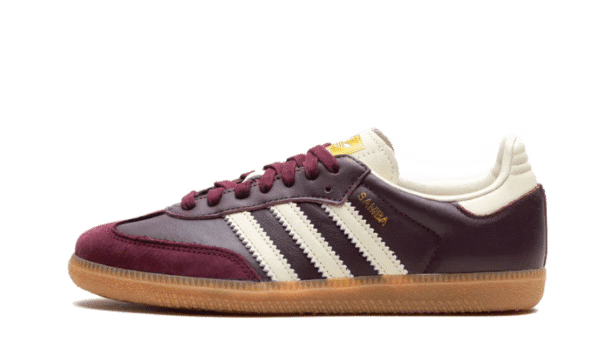Adidas Samba OG Maroon Gold Metallic