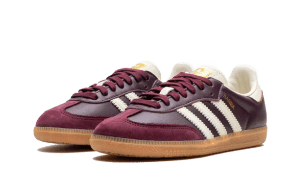 Alternative view of Adidas Samba OG Maroon Gold Metallic