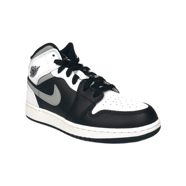 Alternative view of NIKE AIR JORDAN 1 MID WHITE SHADOW