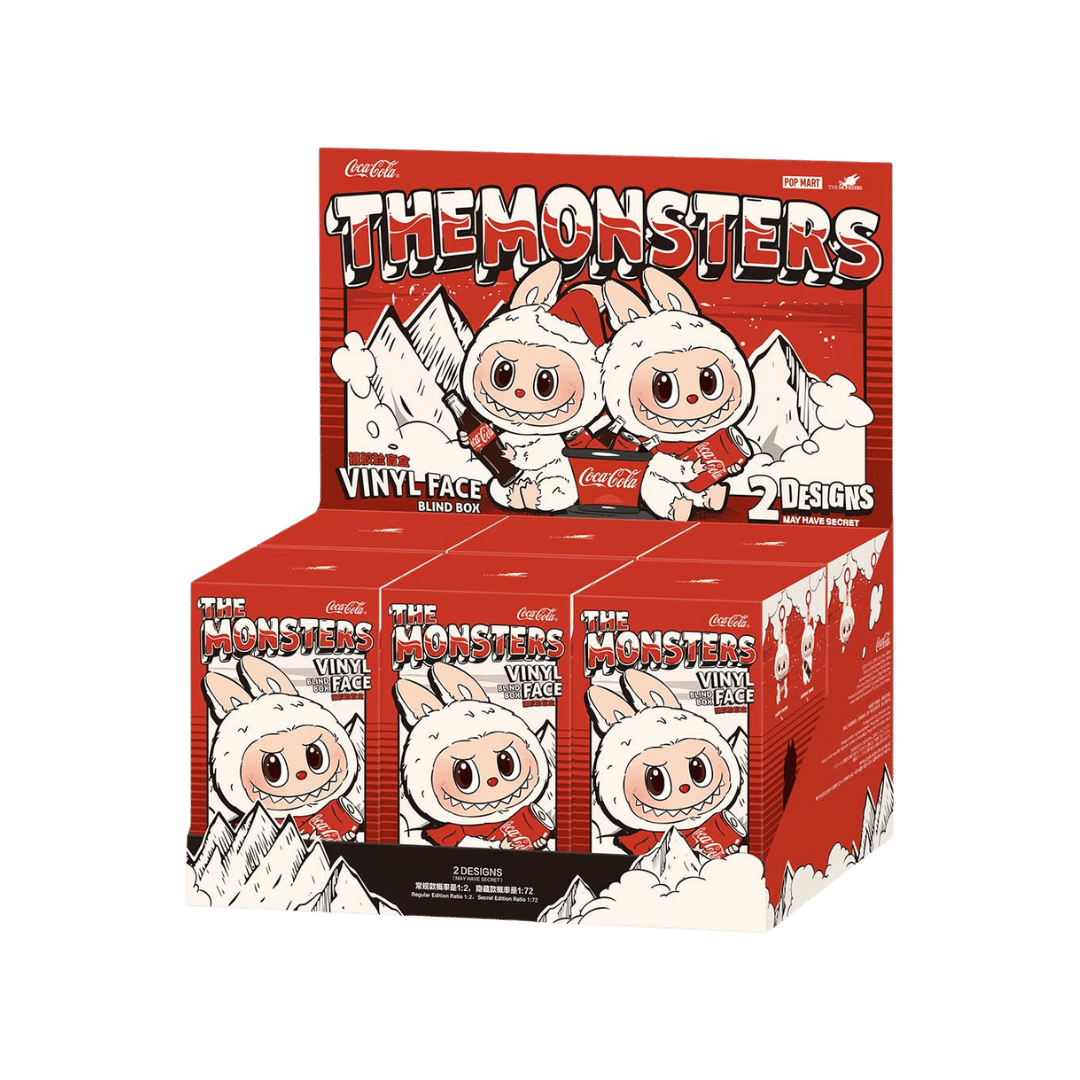 Pop Mart Labubu The Monsters Coca-Cola Vinyl Gezichtsmasker Doos