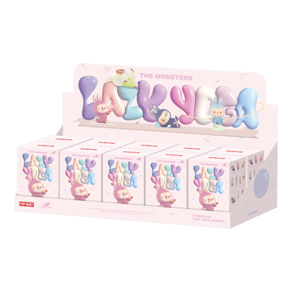 Pop Mart Labubu The Monsters Lazy Yoga Series Figures Sealed Case